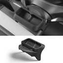 LUCKEASY for Tesla Model Y 2021-2024 Model 3 2021-2022 Instrument Panel Tray (Only Front Driver) Storage Tray Phone Holder Key Chains Box Anti-Slip Silicone Black