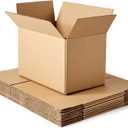 Amazon Basics Cardboard Moving Boxes for Packing and Shipping, Small Size, 16" x 10" x 10", Brown, 15-Pack