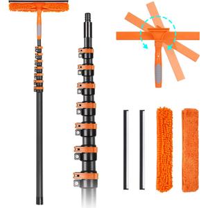 4.7-30FT Carbon Fiber Telescopic Squeegee for Window Cleaning Kit