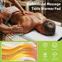 Massage Table Warmer Heating Pad Professional SPA Massage Bed Warmer with Timer, 9 Heat Settings, Overheat Protection for Massage Bed & Spa, Thickened & Soft Fleece, 30" x 71", with Face Hole