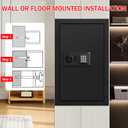 6.0 Cub Large Fireproof Safe Box for Home Use, Digital Security Safes Fireproof Waterproof with Combination Lock and 3 Removable Shelves, Anti-Theft Home Fire Safe for Document Money Valuables