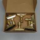 6 Pcs Sensor Dawn to Dusk Window Candles, Flickering Battery Candles for Windows, Ultra Bright Fake Candle Lights with Gold Holders, Led Candlesticks for Xmas Home Decor, White Light