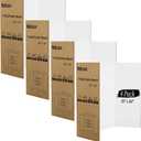 Ndsox 4 Pack 26" x 16" White Trifold Poster Board Medium Size Corrugated Tri Fold Project Poster Boards Science Fair Display Posterboards for Business Presentations, Event Displays, Art Exhibitions