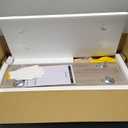 Lkeiyay Wooden 4 Cube Open Bookcase,2 Tier Mid-Century Bookshelf with Legs, Modern Storage Display Cabinet Organizer Bookshelves for Bedroom,Living Room,Office (Grey)