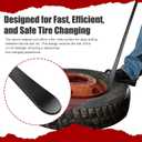 2 PCS Tire Bar, Tire Spoon, 33220 Mt and Demount Spoon, for Fast and Efficient Tire Removal and Installation, 30 in, 11/16 in
