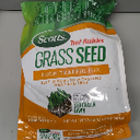 Scotts Turf Builder Grass Seed High Traffic Mix - Grass Seed Plus Lawn Fertilizer and Soil Improver, Self-Repairs, Covers Up To 1,200 sq. ft., 2.4 lb.