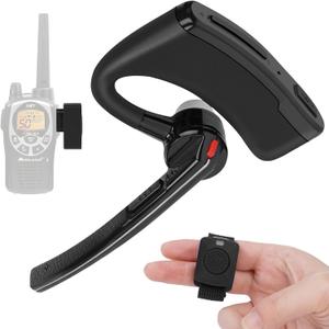 Bluetooth Wireless Two Way Radio Walkie Talkie Headset Earpiece with Finger PTT for Midland LXT80 LXT110 LXT112 LXT114 ICOM IC-F4 F20 F21 F22 F24 F25 F26 V8 V80 V80E V82 2pin wakie-Talkie
