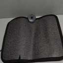 Hodeamy Heated Floor Mat Under Desk for Foot Warmer  Wider 110V Adjustable Temperature Electric Space Heaters Heating Pad  Carbon Crystal & Energy Saving Feet Warmers for Office,Home (Black Gray)