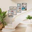 Vittanly 11x14 Collage Picture Frame, Displays 5Pcs 4x6 Pictures, Black | Picture Frame Collage for 5Pcs 4x6 Photos with Mat, MDF Photo Frames with Plexiglass, Horizontal or Vertical Display
