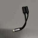 Jadebones USB C Splitter, Dual USB C Headphone and Charger Adapter Audio Dongle Cable with PD 100W Fast Charging for iPhone 16/15 Series, iPad, Galaxy and More - Grey (No for Power and Video Output)