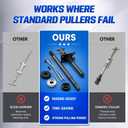 Mercruiser Gimbal Bearing Puller Installer w/o Pre-drilled Alignment Hole | Engine Sterndrive System Maintenance Replacement Repair Tool Kit for Alpha, Alpha One, MR, Bravo, OMC, and Volvo