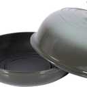 STONEBAY Enameled Cast Iron Bread Oven  9.5-Inch Dutch Oven for Sourdough Bread Baking & Artisan Loaves, Versatile for Roasting & Braising (Slate Blue)