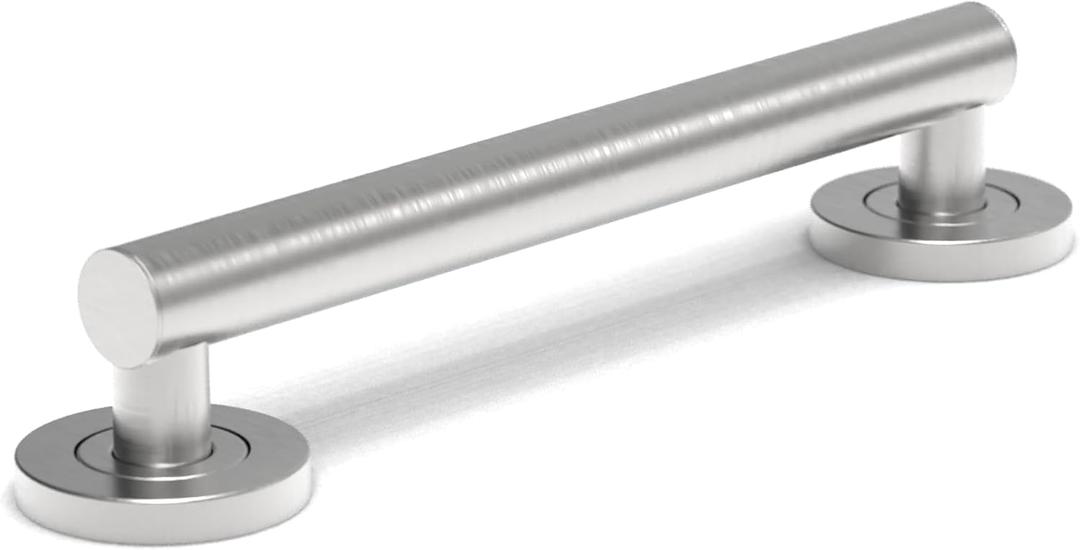 ADA Compliant Grab Bar, 500lbs Weight Support for Bath Safety (12 inch, Brushed Nickel)