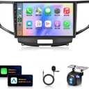 [4G+64G] Car Stereo for Acura TSX 09-14/ Honda Spirior 09-13/Honda Accord 08-12Android Wireless CarPlay Android Auto,9" IPS Car Stereo Bluetooth5.0,GPS,WiFi,SWC,59UI,32EQ AI DSP+Backup Camera