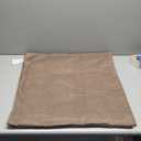 GAWAMAY Decorative Chenille Throw Pillow Covers 24x24 Inch Pack of 2, Soft Square Couch Pillow Cover for Sofa Cushion Living Room Bedroom Pillowcases Taupe Grey 60x60cm (ONLY Covers)