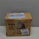 Center Console Dog Car Seat for Small Dogs,Washable Foldable Console Booster Seat for Puppy Car Seat with Safe Protection Hooks Adjustable Straps and Storage Pocket Pet Up to15lbs