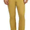 Izod Men's American Chino Flat Front Straight Fit Pant (36W x 34L, Khaki)