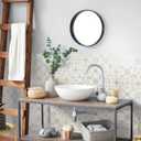 SMART TILES Peel and Stick Backsplash - 5 Sheets of 9" x 9" - 3D Adhesive Peel and Stick Tile Backsplash for Kitchen, Bathroom, Wall Tile (Velletri Yellow)