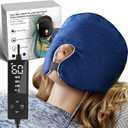 CREATRILL Face Heating Pad for Tension Headaches, Dry Eyes, Sinus Relief, Full-Coverage Heated Face Mask for Sleep Aid and Pressure Relief