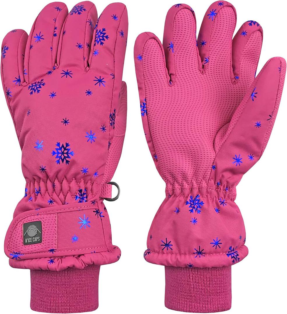 N'Ice Caps Kids Waterproof Winter Thinsulate Warm Gloves (9-10 Years)