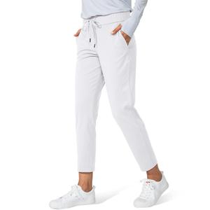 G Gradual Women's Pants with Deep Pockets 7/8 Stretch Ankle Sweatpants for Golf, Athletic, Lounge, Travel, Work (White, XXL)