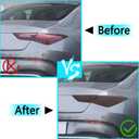 Smoked Tail Light Covers Trim Compatible for Mer@cedes Benz CLA 250/CLA 35 AMG/CLA 45 AMG 2020-2025 - ABS Dark Tint Lens 4PC Set, for CLA Coupe & Sedan Rear Lamp Protect Accessories (Smoked Black)