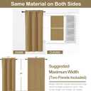 OVZME Gold Short Blackout Curtains for Bedroom 54 Inches Long 2 Panels, Modern Window Treatment Solid Thermal Insulated Curtains for Living Room, Dual Rod Pocket Blackout Drapes, 2x40Wx54L Inches