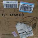 EUHOMY Ice Maker Countertop, 9 Cubes Ready in 6 Mins, 26lbs/24H, Self-Cleaning, Portable Ice Maker Machine with Carry Handle, Basket and Scoop, 2 Sizes of Bullet Ice for Home, Kitchen, Office