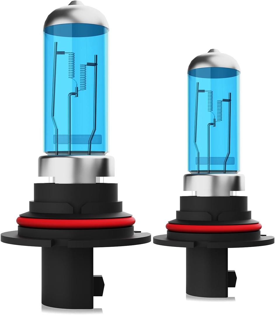 Light Bulbs Fit For Ford F250 F350 F450 F550 Super Duty 1992-2004, 9007 High Low Beam High Performance Halogen Headlight Bulb Combo, 6000K White Light, Pack of 2