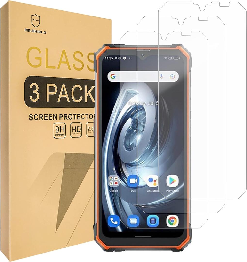 Mr.Shield [3-Pack] Screen Protector For Blackview BV7100 [Tempered Glass] [Japan Glass with 9H Hardness] Screen Protector