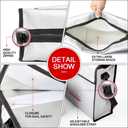 ROLOWAY Fireproof Document & Money Bags, Large Fireproof & Water Resistant Bag (15 x 12 x 5 inches), Fireproof Folder Safe Bag for Cash, Valuables & Passport, with Silicone Coating & Zipper Closure