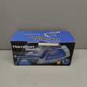 Hamilton Beach Steam Iron & Vertical Steamer for Clothes with Scratch-Resistant Durathon Soleplate, 8' Retractable Cord, 3-Way Auto Shutoff, Anti-Drip, 1500 Watts, Blue