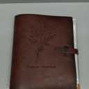 Photo Album 4x6 200 Photos, Genuine Leather Photo Albums with Writing Space with 30 Writing Paper, Travel Family Wedding Kids Graduation Ultrasound Baby Picture Album Scrapbook Photo AlbumFlower