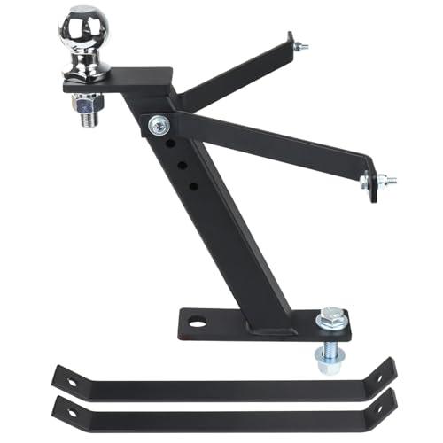 GUSUHAWK 3 Point Lawn Mower Trailer Towing Hitch Garden Tractor HI Hitch with 2" Diameter, 3500 Lbs Chromed Hitch Ball for Husqvarna Ariens Cub Cadet Craftsman Huskee Poulan Riding Mowers