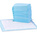 Amazon Basics Leak-Proof Dog and Puppy Potty Training Pee Pads with Quick-Dry 5-Layer Super Absorbent Design, Regular Size 22 x 22 inch, Blue & White, 100 Count