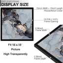 Fxojyvo 15x15 Frame Set of 3, Black Picture Frame for 15 x 15 Square Picture Poster Photo, Light Weight and High Transparent 15 by 15 Frame for Wall - 3 Pack/Black/15 x15