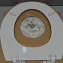 Mayfair Cassel Slow Close Toilet Seat, Easy Clean, Non Slip Premium Wood Seat, Easy Install, Made in USA, Round, White