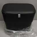 ELPHECO Hanging Trash Can with Lid 2.5 Gallon Kitchen Compost Bin for Under Sink, Plastic Wall-Mounted Garbage Can, Small Kitchen Trash Bin, Small Trash Can with Lid for Office, Bathroom, Black