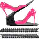 Shoe Slots Organizer 36 Pack - Shoe Stackers for a Pair of Shoes, shoe Storage shoes Space Savers 50%, 4 Levels Adjustable Thickening Double Layer shoes Holders shoe Organizer for Closet, Black