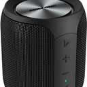 MIATONE QBOX - 16W Bluetooth Speaker IP67 Waterproof Speaker with Deep Bass, Portable Speakers for Beach Camping Accessories, Gifts for Men Fathers Him (Black)