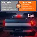 Tresound Tail Light + 3rd Brake Lamp for Chevy Avalanche 1500 2500 2002-2006, Third High Mount Stop Light Rear LED Taillight Assembly, 15771437, 15092493