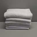 HOMEXCEL 6 Pack Bath Towel Set, (24 x 48 Inches) Microfiber Ultra Soft Highly Absorbent Bath Towels, Lightweight and Quick Drying Towels for Hotel, Bathroom, Spa and Beauty Parlor, White