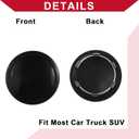 Universal Car Wheel Center Hub Cap/Rim Cover Hub Caps/for Most Cars/Snap-in Plastic 76mm 2.99" OD / 4 Pcs Black