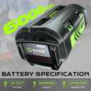 6.0Ah Battery Replace for Ryobi 40V Battery Compatible with Ryobi 40 Volt OP4026A OP4015 OP4040 OP40201 OP4050A OP40261 OP4030 OP4060 Power Tools (2Pack) (2PACK+Charger)