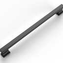 Amerdeco 10 Pack Matte Black Cabinet Hardware - 10 Inch(254mm) Hole Center Drawer Pulls for Kitchen & Bathroom Dresser ZH00013