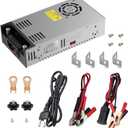 ALITOVE 12 Volt Power Supply 30A AC to DC Converter 110V to 12V 30 Amp Switching AC/DC Adapter 360W with Cigarette Lighter Adapter 12V Transformer for LED Strip RV Pump CCTV 3D Printer Car Device (12V 30A 360W)