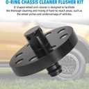 Aluminum O-Ring Chassis Cleaner Flusher Kit Standard Hose Fitting Kit, O-Shape Wheel Arch Cleaner Rinse Kit Water Conservation Kit