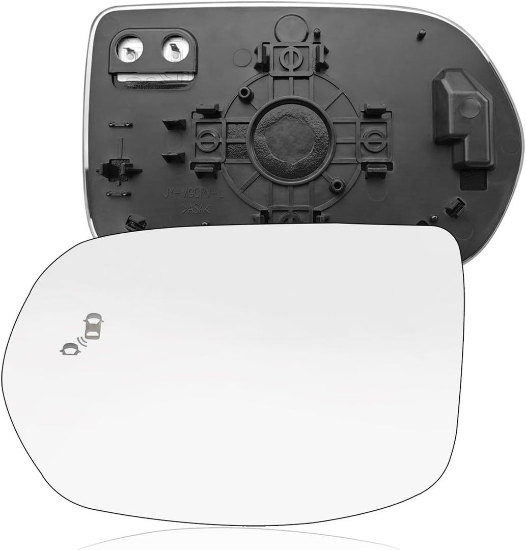 Driver Side Rear View Mirror Glass Replacement Fit for Honda CRV 2017 2018 2019 2020 2021 2022, Left Side Mirror with Power Heated & Blind Spot