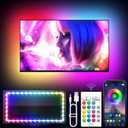 TV LED Backlight, 9.84ft LED Lights for 32-43in TV, RGB TV Lights Behind with Music Sync Bluetooth APP and Remote Control Strip Light USB Powered for Bedroom Home Decor