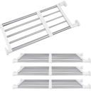 Geetery 4 Pcs Tension Shelf Rod Expandable Closet Storage, 23.62–39.37 Inch
Metal Adjustable Dividers for Cabinet Wardrobe, DIY Rack Separators, No Drilling, Solution for Dorm Closet Layered Storage